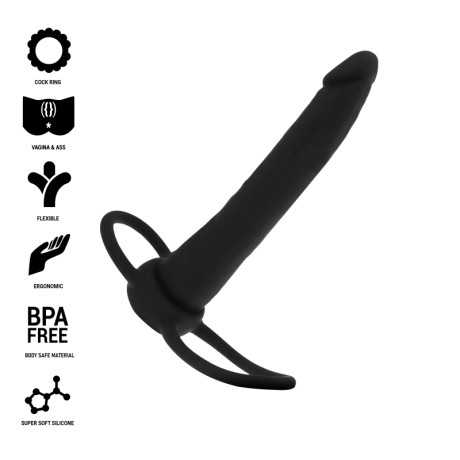 Anaalidildo Penisrenkaalla - Cobi Onyx, 13 cm - Mythology