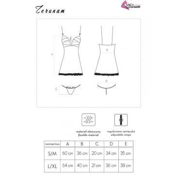 Babydoll + Stringit Zerunam - Livco | LIVCO CORSETTI SETS | Seksikkäät asut ja tarvikkeet