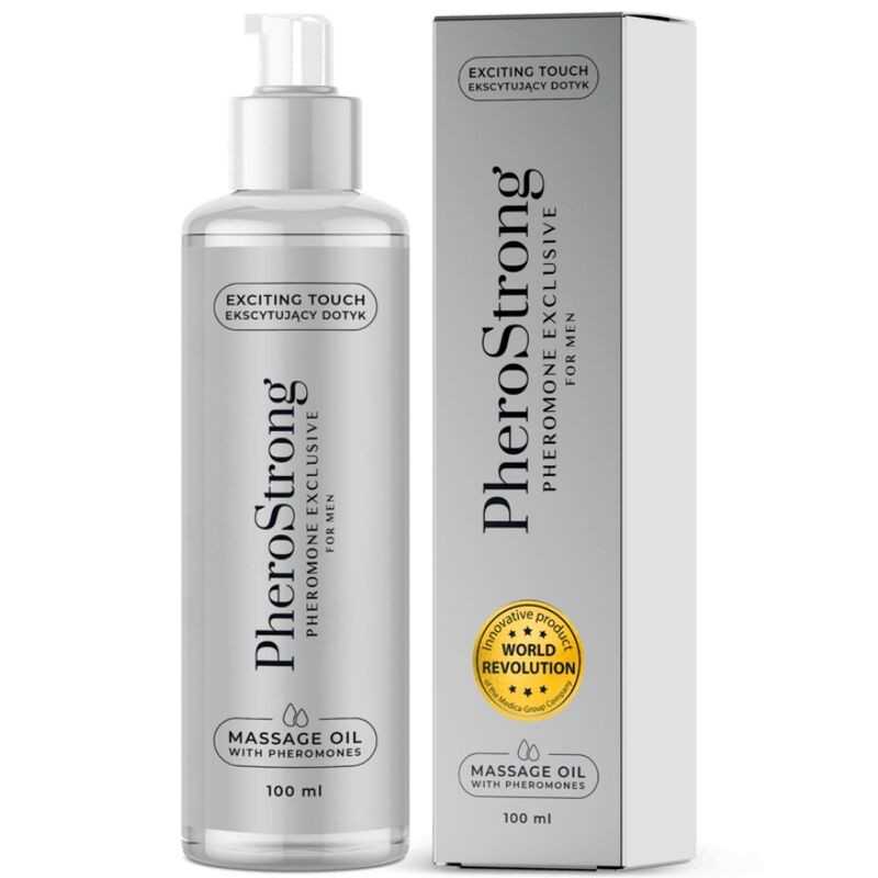 Hierontaöljy Feromoneilla - Exclusive For Men, 100 ml - PheroStrong | PHEROSTRONG | Intiimituotteet