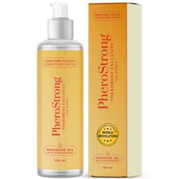 Hierontaöljy Feromoneilla - Exclusive For Her, 100 ml - PheroStrong | PHEROSTRONG | Intiimituotteet