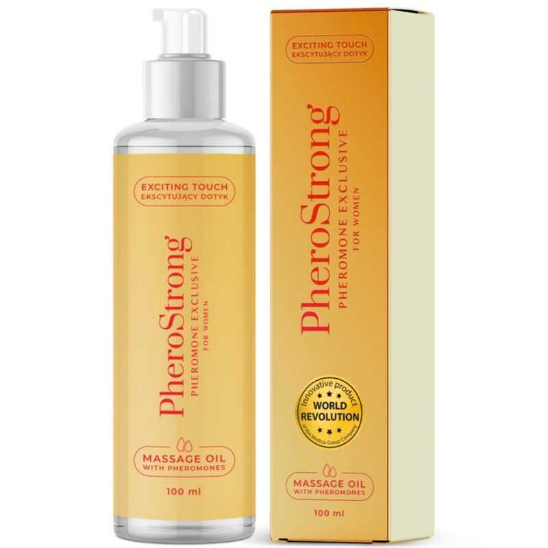 Hierontaöljy Feromoneilla - Exclusive For Her, 100 ml - PheroStrong | PHEROSTRONG | Intiimituotteet