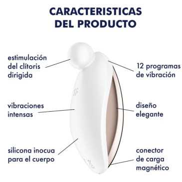 Satisfyer - Vibraattori - Spot On 2, Valkoinen | SATISFYER VIBRATOR | Seksilelut