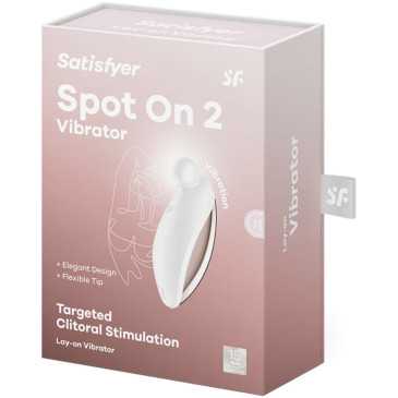 Satisfyer - Vibraattori - Spot On 2, Valkoinen | SATISFYER VIBRATOR | Seksilelut