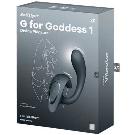 Satisfyer - G for Goddess 1 Rabbit Vibraattori, Harmaa | SATISFYER VIBRATOR | Seksilelut