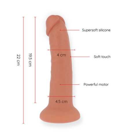 Upea Dildo - Vibraattorilla, 22 cm - Oninder | ONINDER | Seksilelut