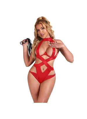 Harness Halter Body, Punainen - Subblime | SUBBLIME FETISH | Seksikkäät asut ja tarvikkeet