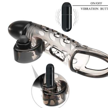 Penisjatke - Vibraattorilla, Musta - Romance | ROMANCE | Seksilelut