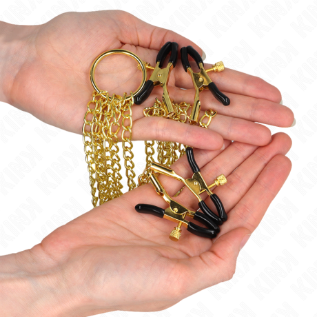 Nänni- ja Klitorispuristimet, kultainen - Kink | KINK | BDSM & Bondage