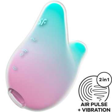Satisfyer - Mermaid Vibes Vibraattori, Pinkki | SATISFYER AIR PULSE | Seksilelut