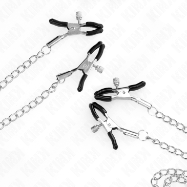 Nänni- ja Klitorispuristimet, hopeinen - Kink | KINK NIPPLE GRIP | BDSM & Bondage