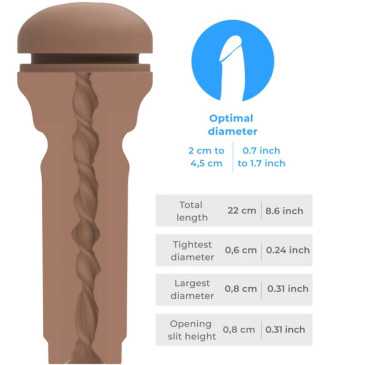 Kiiroo - Feel Extra Tight Butt Mid Brown - Anaalimasturbaattori | KIIROO | Seksilelut