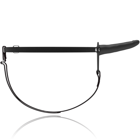 Strap-on Dildo - Musta, 15 cm - Fetish Submissive | FETISH SUBMISSIVE HARNESS | Seksilelut