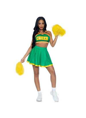 Aikuisten Naamiaisasu - Cheerleader, S/M - Leg Avenue | LEG AVENUE COSTUMES | Naisten seksiasut