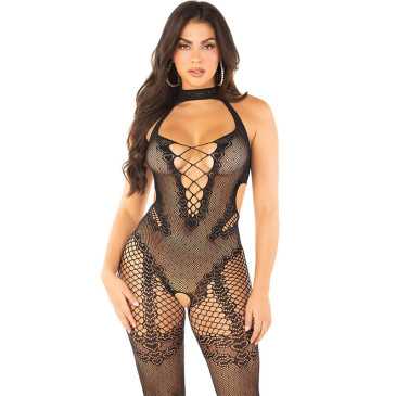 Haaraton Fishnet - Mesh - Leg Avenue | LEG AVENUE BODYSTOCKINGS | Seksikkäät asut ja tarvikkeet