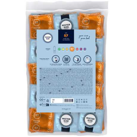 Kondomi L - 57 mm (100 kpl) - Mister Size | MISTER SIZE | Kondomit