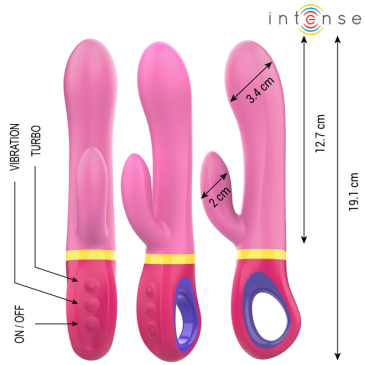 Rabbit-vibraattori - Daphne - Intense | INTENSE FUN | Seksilelut