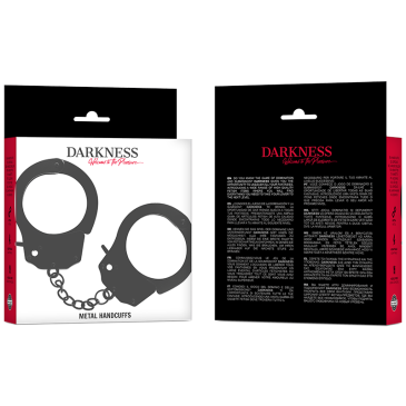 Metallikäsiraudat, Mustat - Darkness | DARKNESS BONDAGE | BDSM & Bondage