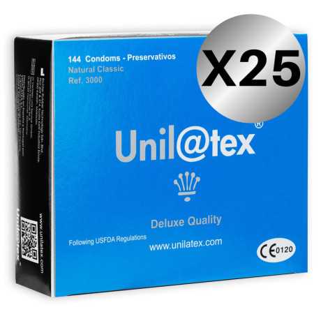 Kondomipaketti - Natural, 25 x 144 kpl - Unilatex | UNILATEX | Isot pakkaukset Kondomipaketti - Natural, 25 x 144 kpl - Unilatex | UNILATEX | Isot pakkaukset