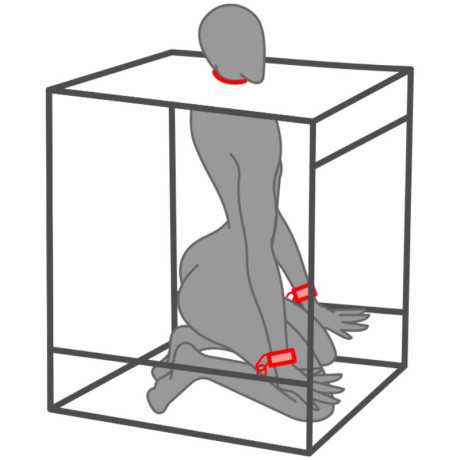 Bukkake Cabin, Musta/Punainen - Secret Dome | SECRET DOME | BDSM & Bondage