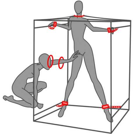 Bukkake Cabin Scandale, Musta/Punainen - Secret Dome | SECRET DOME | BDSM & Bondage