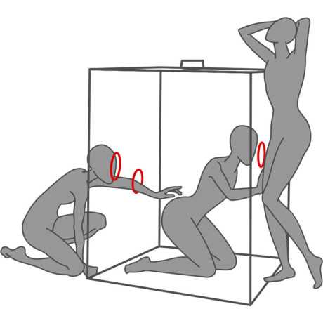 Bukkake Cabin Scandale, Musta/Punainen - Secret Dome | SECRET DOME | BDSM & Bondage