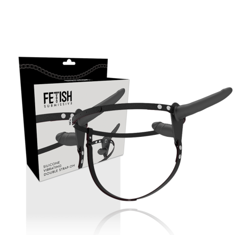 Tupladildo Valjailla, Musta - Fetish Submissive