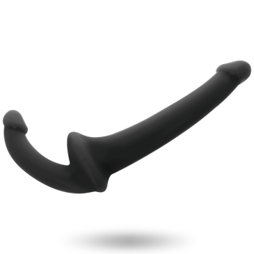 Tupladildo - Ilman Valjaita, Musta - Addicted Toys | ADDICTED TOYS | Strap-on