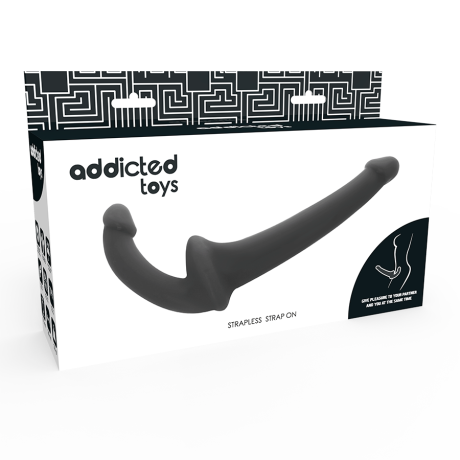 Tupladildo - Ilman Valjaita, Musta - Addicted Toys | ADDICTED TOYS | Strap-on