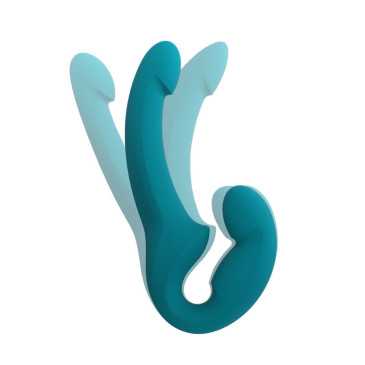 Tupladildo - Strap-on - Share Lite, Vihreä - Fun Factory | FUN FACTORY | Seksilelut