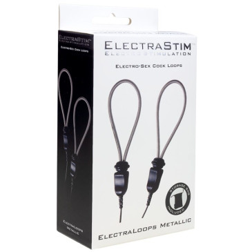 Säädettävä Penisrengas, 2 kpl - ElectraLoops Metallic - ElectraStim | ELECTRASTIM | BDSM & Bondage