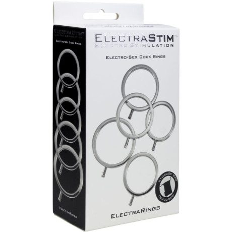 Sähköpenisrengas, 5 kpl - ElectraRings - ElectraStim | ELECTRASTIM | BDSM & Bondage