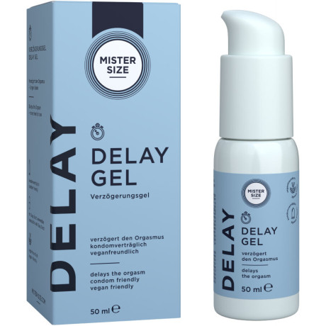 Orgasmin Hidastaja Miehelle - Delay Gel, 50 ml - Mister Size