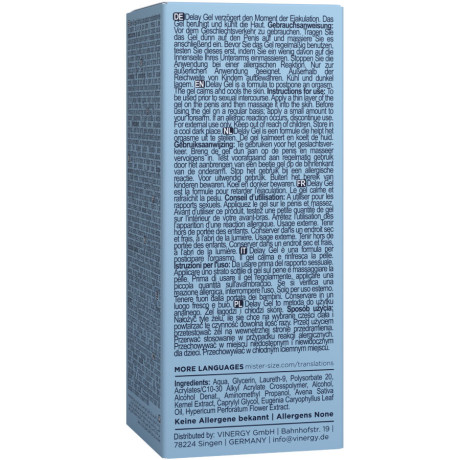 Orgasmin Hidastaja Miehelle - Delay Gel, 50 ml - Mister Size | MISTER SIZE | Intiimituotteet