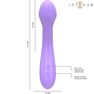 Lämmittävä Vibraattori - Becky, 19 cm - Intense | INTENSE FUN | Seksilelut