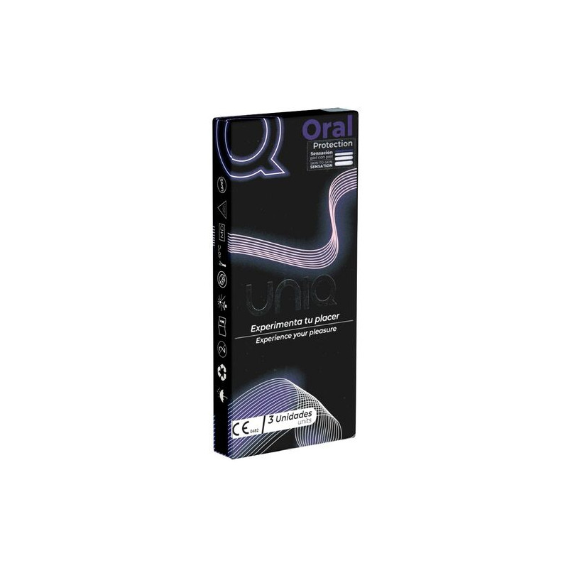 Suuseksisuoja - Lateksiton, 3 kpl - UNIQ | UNIQ | Suuseksisuojat