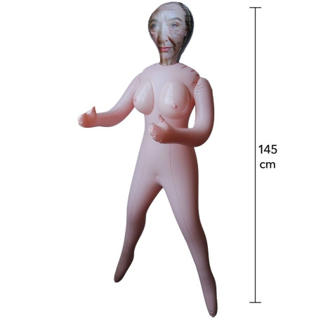 HIDDEN DESIRE - HORNY GRANNY INFLATABLE DOLL 145 CM | HIDDEN DESIRE | Seksilelut