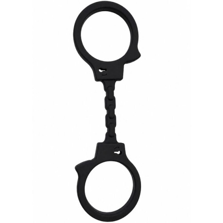 DIABLO PICANTE - SILICONE HANDCUFFS BLACK