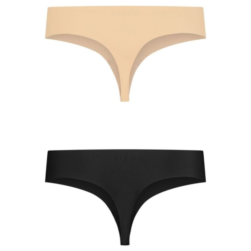 BYE-BRA - PACK 2 TANGAS INVISIBLES BEIGE Y NEGRO TALLA S | BYE BRA - UNDERWEAR | Seksikkäät asut ja tarvikkeet