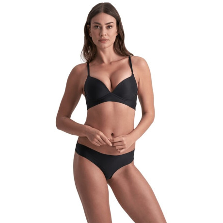 BYE-BRA - PACK 2 TANGAS INVISIBLES BEIGE Y NEGRO TALLA S | BYE BRA - UNDERWEAR | Seksikkäät asut ja tarvikkeet