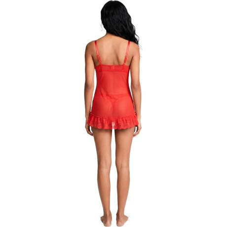 LIVCO CORSETTI FASHION - NUIT SET T-SHIRT + RED PANTY 2028 S/M | LIVCO CORSETTI SETS | Seksikkäät asut ja tarvikkeet