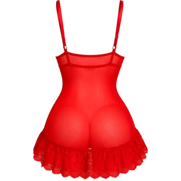 LIVCO CORSETTI FASHION - NUIT SET T-SHIRT + RED PANTY 2028 S/M | LIVCO CORSETTI SETS | Seksikkäät asut ja tarvikkeet