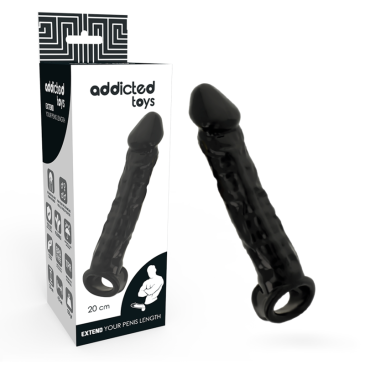 Penisjatke - Dong, Musta - Addicted Toys | ADDICTED TOYS | Lisävarusteet penikselle